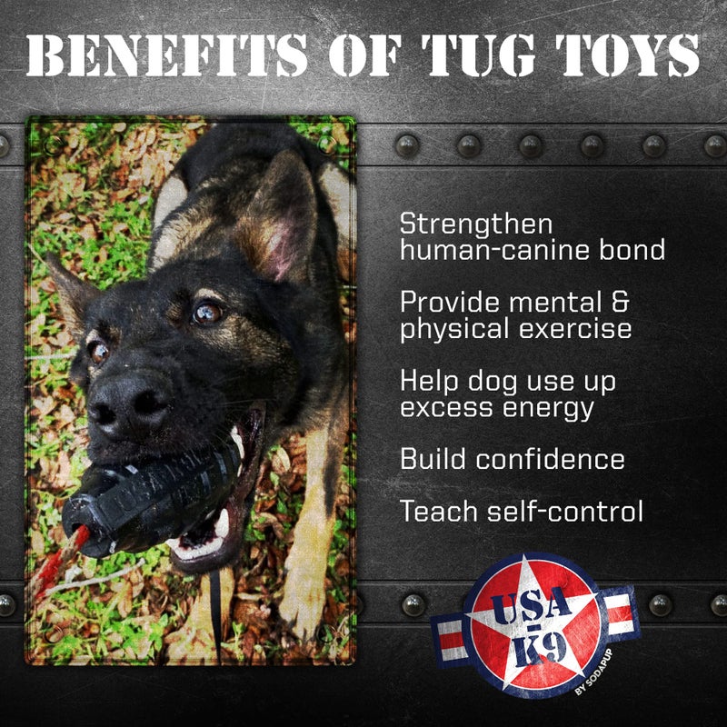 SodaPup USA-K9 Magnum Grenade â€“ Dog Tug Toy, Chew Toy & Treat Dispenser Made in USA from Our Most Durable Non-Toxic, Pet-Safe, Food Safe, Natural Rubber for Strengthening Bond, Exercise, & More - Image 4